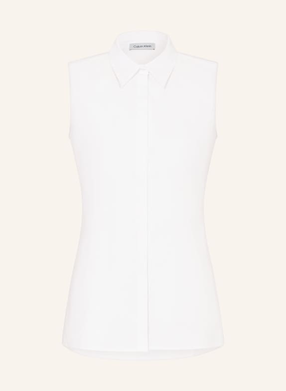Calvin Klein Blouse top with cut-out WHITE