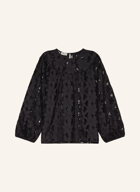BAUM UND PFERDGARTEN Blouse MAG avec dentelle ajourée NOIR