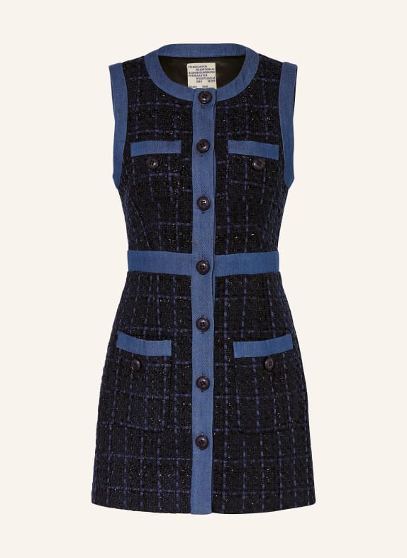 BAUM UND PFERDGARTEN Etuikleid ABEER aus Tweed DUNKELBLAU/ BLAU