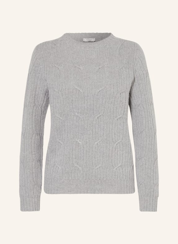 PESERICO Pullover mit Glitzergarn GRAU