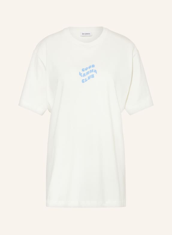 OH APRIL T-Shirt GOOD KARMA CLUB WEISS/ HELLBLAU