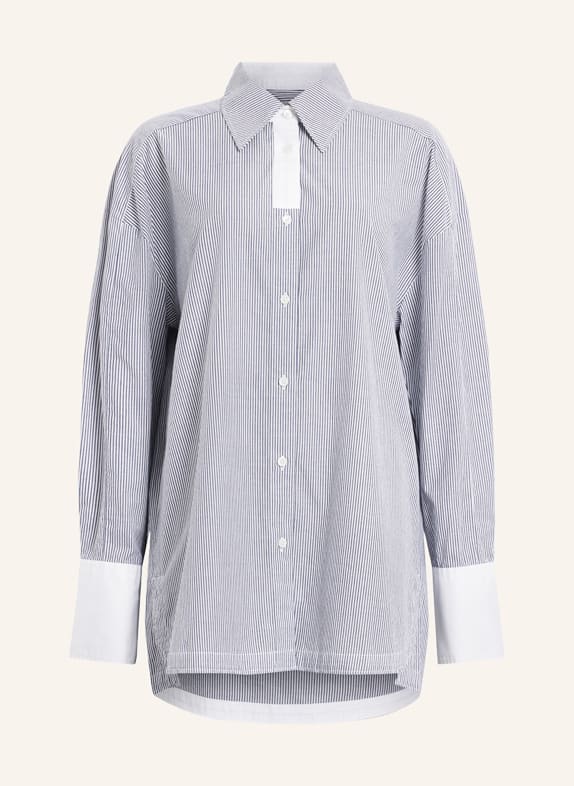 ALLSAINTS Shirt blouse KARINA DARK BLUE/ WHITE