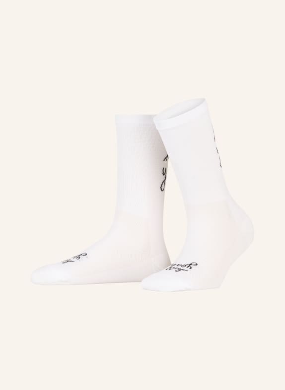 FINGERSCROSSED Cyklistické ponožky HELL YEAH 3.0 WHITE