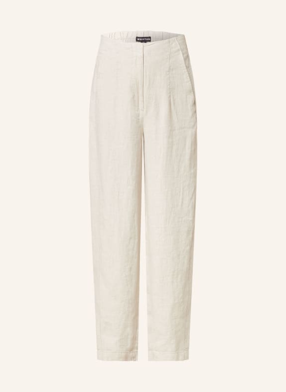 WHISTLES Linen trousers CREAM