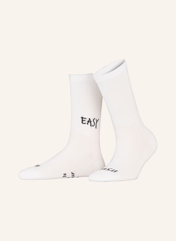 FINGERSCROSSED Cyklistické ponožky CLASSIC MOVEMENT EASY WHITE