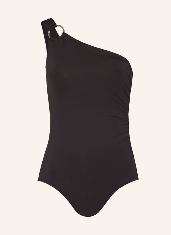 MICHAEL KORS Underwire swimsuit HARDWARE SOLIDS BLACK