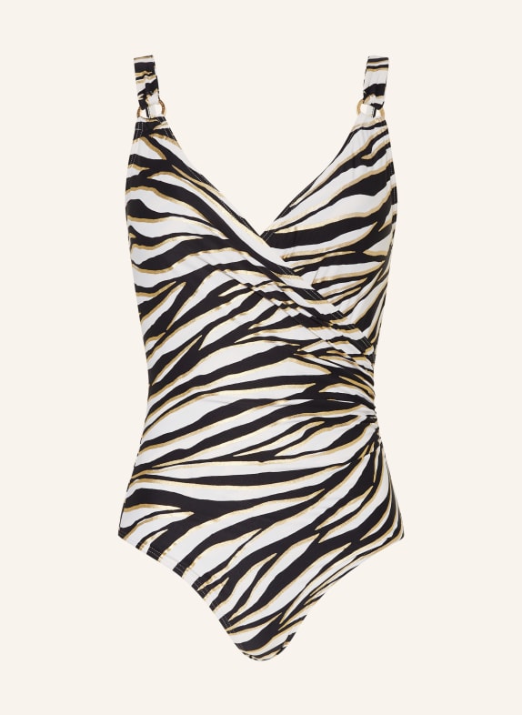 MICHAEL KORS Swimsuit SHIMMER TIGER BLACK/ WHITE/ GOLD