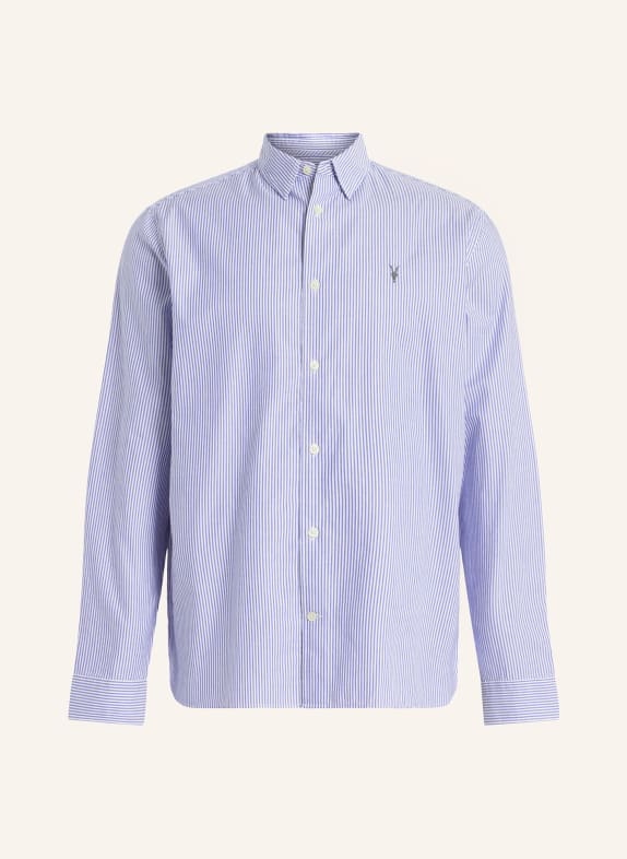 ALLSAINTS Shirt HILLVIEW relaxed fit WHITE/ BLUE