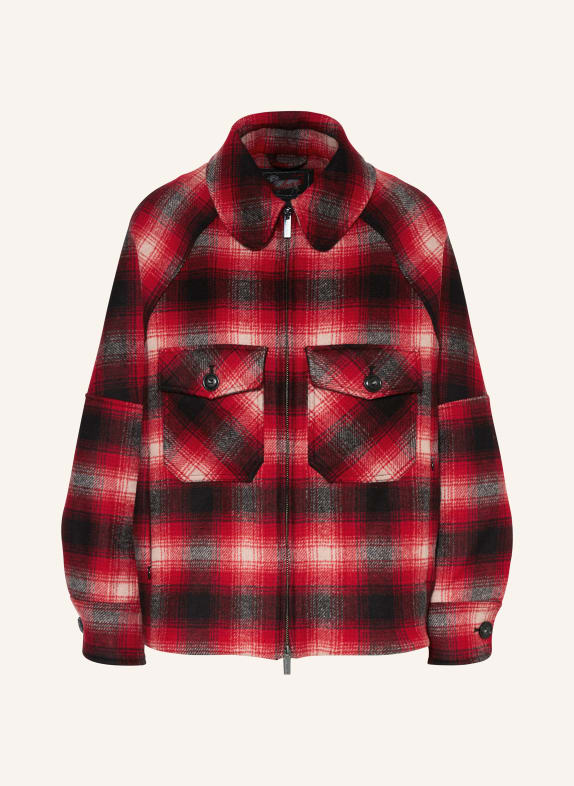 WOOLRICH Overshirt RED/ BLACK/ WHITE