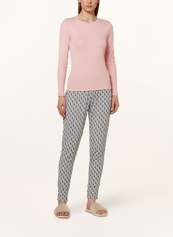 mey Sömnblus serie MODERN RIB ROSA