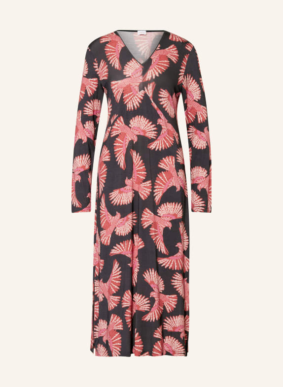 mey Nachthemd Serie FLYING BIRD DUNKELGRAU/ DUNKELORANGE/ PINK