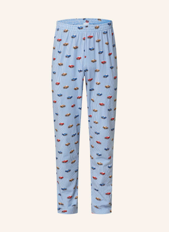 mey Schlafhose Serie RETRO CAR BLAU/ WEISS/ ROT