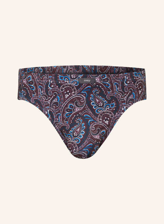 mey Slip Serie HIGH PAISLEY DUNKELBRAUN/ TAUPE/ TÜRKIS