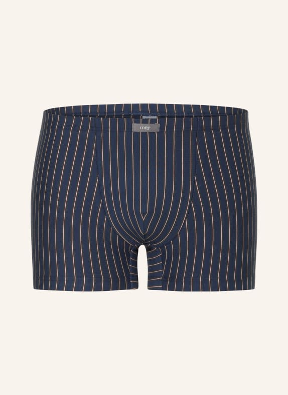 mey Boxershorts Serie DARK STRIPE BLAU/ GRÜN/ HELLROSA