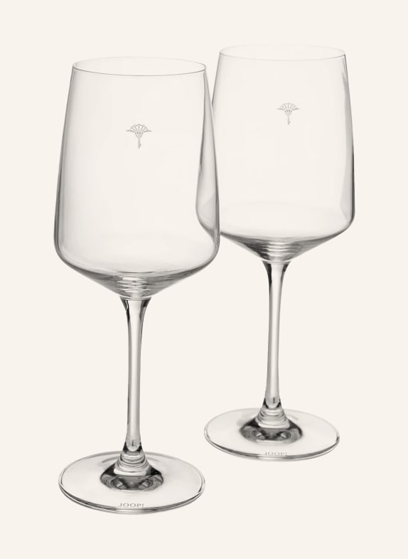 JOOP! Set of 2 wine glasses SINGLE CORNFLOWER WHITE