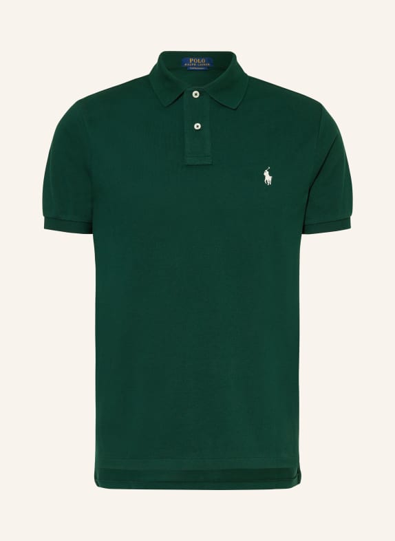 POLO RALPH LAUREN Piqué polo shirt custom slim fit  DARK GREEN
