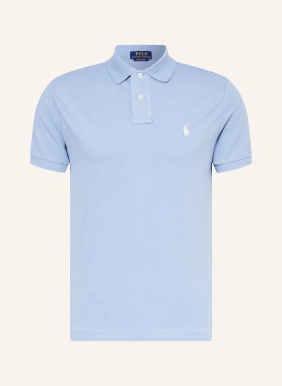 POLO RALPH LAUREN Piqué polo shirt custom slim fit  LIGHT BLUE