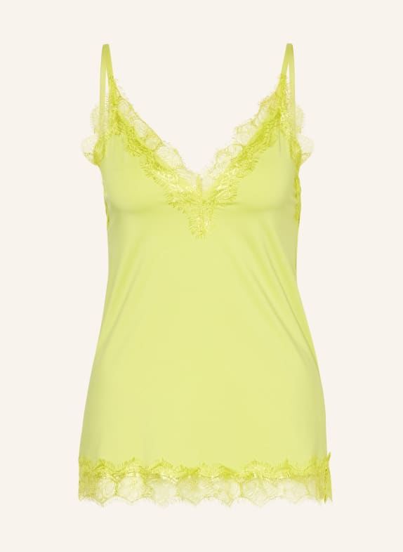 rosemunde Top BILLIE with lace LIGHT GREEN