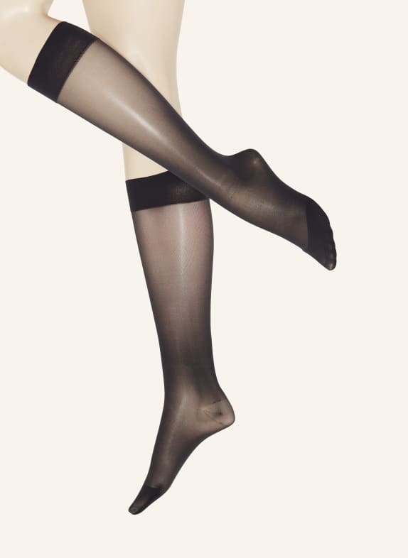 ITEM m6 Fine knee high stockings DARK GRAY