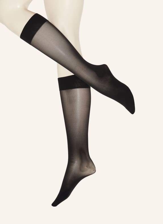 ITEM m6 Fine knee high stockings BLACK
