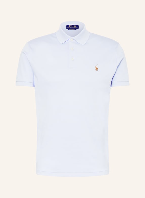 POLO RALPH LAUREN Jersey polo shirt custom slim fit LIGHT BLUE