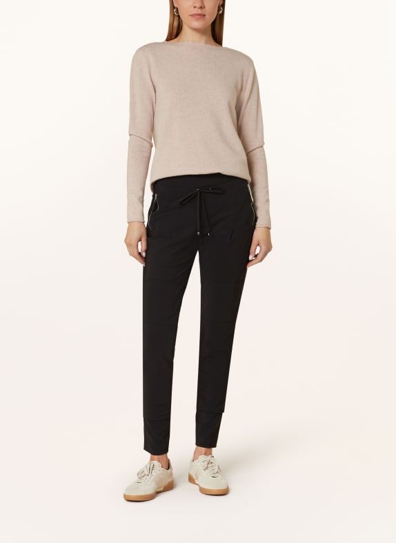 RAFFAELLO ROSSI Broek CANDY LONG in joggingstijl ZWART