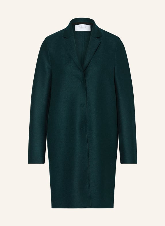 HARRIS WHARF LONDON Wool coat DARK GREEN