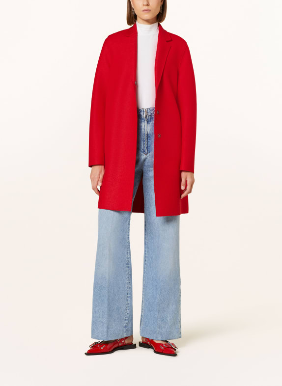 HARRIS WHARF LONDON Wool coat RED