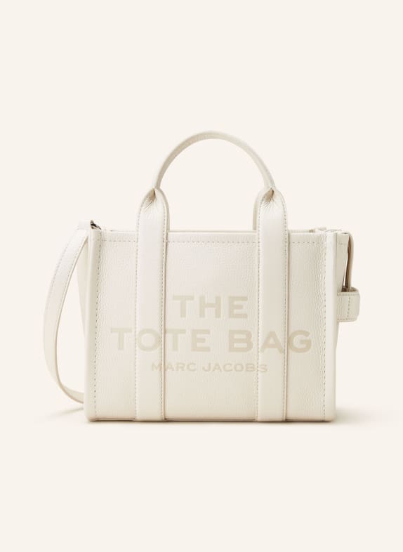MARC JACOBS Shopper THE SMALL TOTE BAG LEATHER WHITE