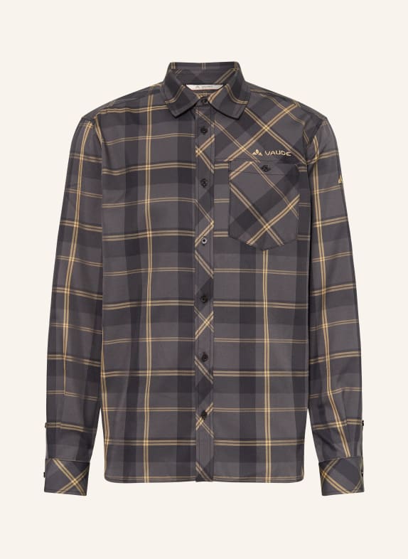 VAUDE Hemd-Bluse M NESHAN LS ST IV DUNKELGRAU/ BEIGE
