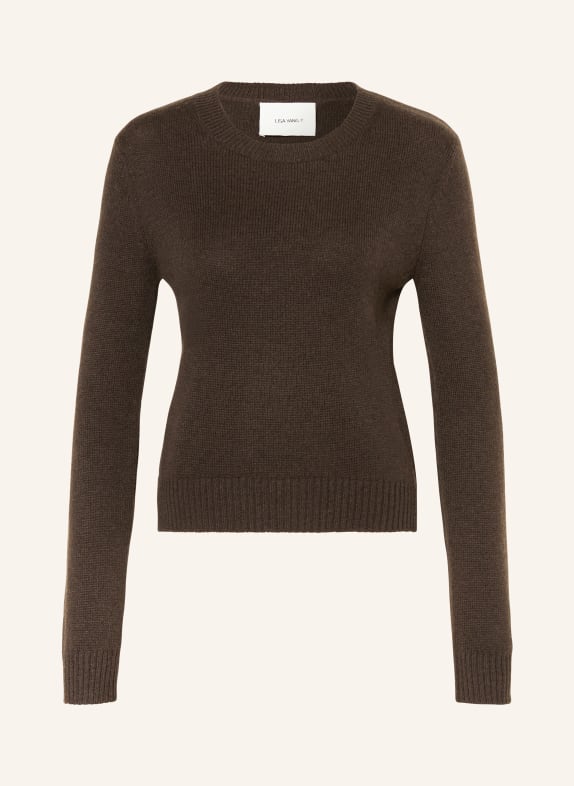 LISA YANG Cashmere sweater MABLE DARK BROWN