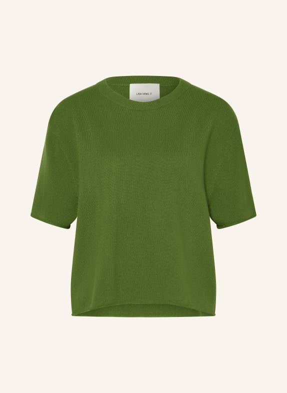 LISA YANG Knit shirt CILA in cashmere GREEN