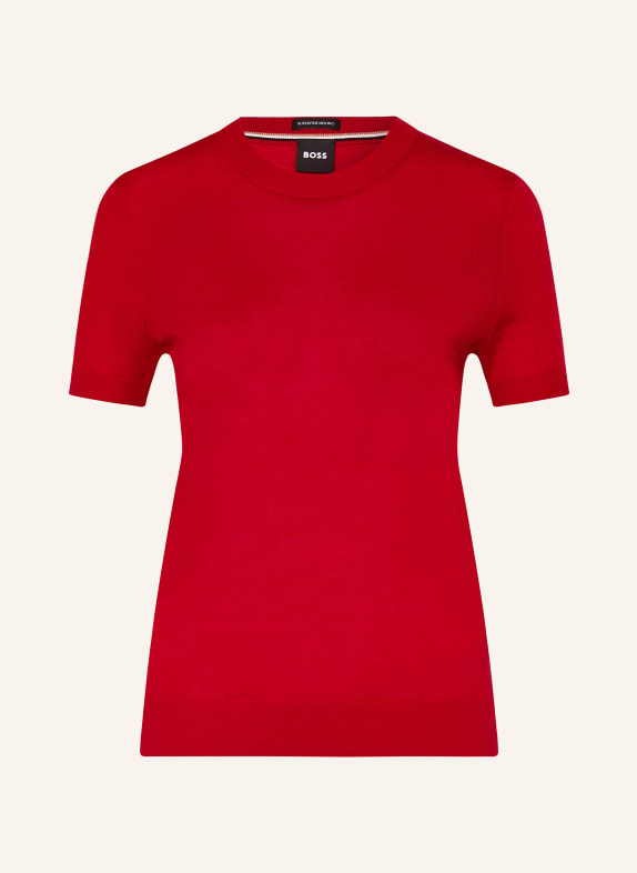 BOSS Knit shirt FALYSSIASI DARK RED