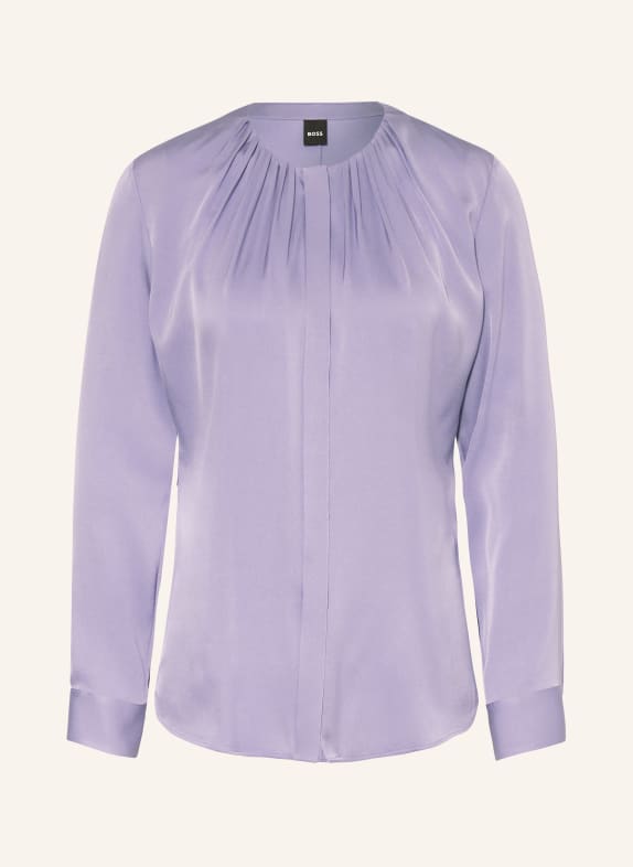 BOSS Shirt blouse BANORAH in silk PURPLE