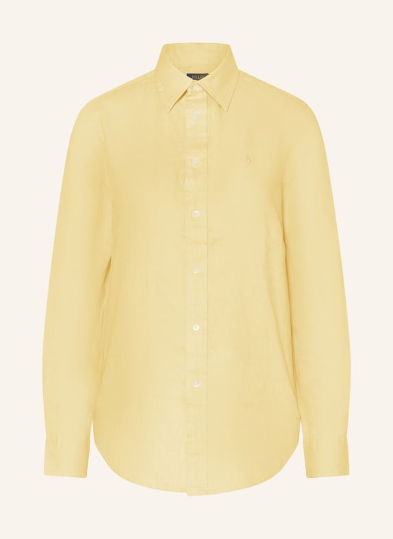 POLO RALPH LAUREN Shirt blouse made of linen YELLOW