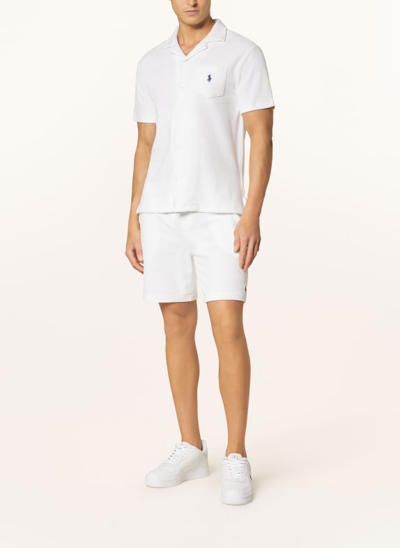 POLO RALPH LAUREN Resorthemd TERRY Comfort Fit aus Frottee WEISS