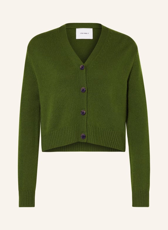 LISA YANG Cardigan MARION made of cashmere GREEN