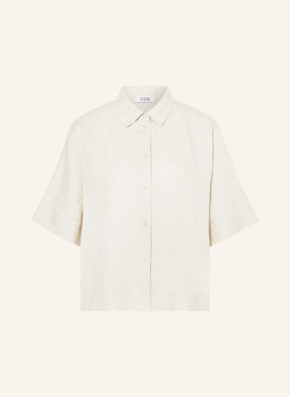 COS Shirt blouse made of linen BEIGE
