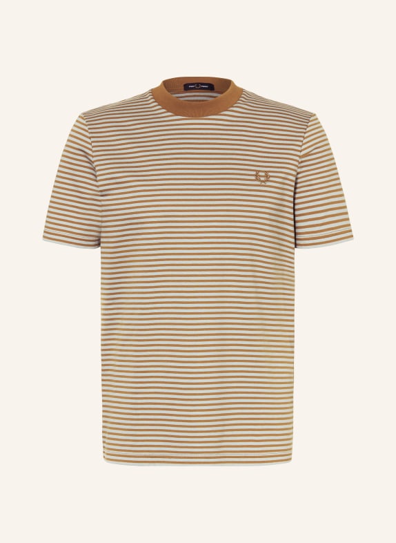 FRED PERRY T-Shirt COGNAC/ MINT