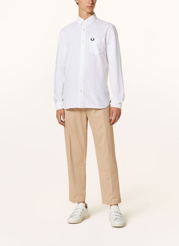 FRED PERRY Overhemd Regular Fit WIT