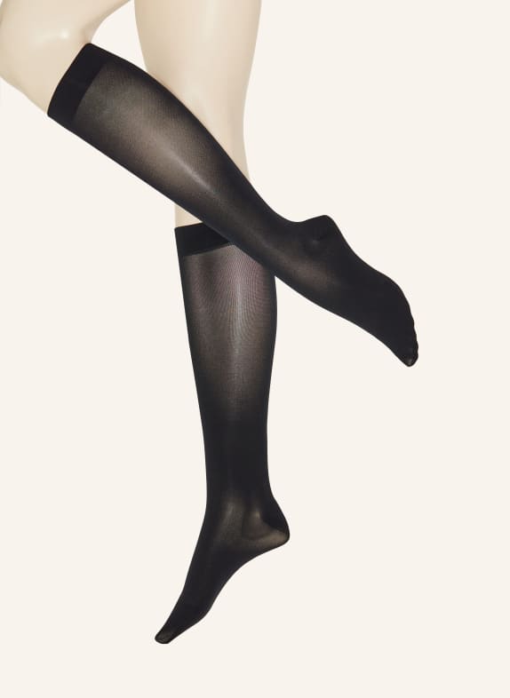 ITEM m6 Fine knee high stockings KNEE-HIGH TRANSLUCENT 30 CONSCIOUS 301 Black