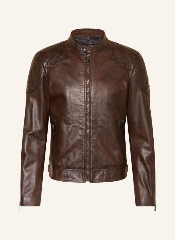 BELSTAFF Kurtka skórzana LEGACY BRĄZOWY