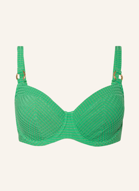 PrimaDonna Underwired bikini top MARINGA GREEN/ GOLD