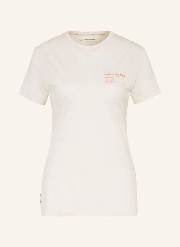 icebreaker T-shirt MERINO TECH LITE III z wełny merino JASNOCZARY/ JASNOCZERWONY