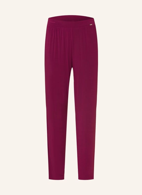 Calvin Klein Spodnie od piżamy MINIMALIST CIEMNOCZERWONY