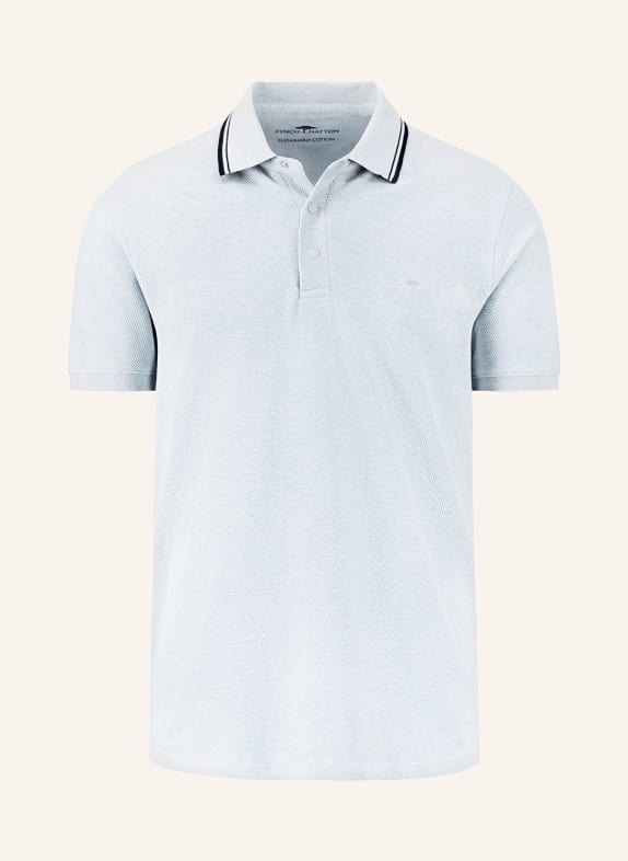 FYNCH-HATTON Piqué polo shirt LIGHT BLUE