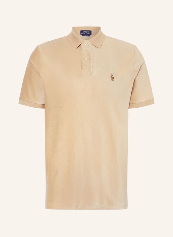 POLO RALPH LAUREN Corduroy polo shirt classic fit LIGHT BROWN