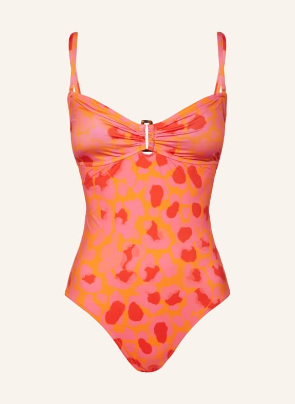 VILEBREQUIN Swimsuit NEW LEOPARD ORANGE/ PINK/ RED