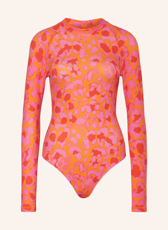 VILEBREQUIN Swimsuit NEW LEOPARD ORANGE/ PINK/ RED