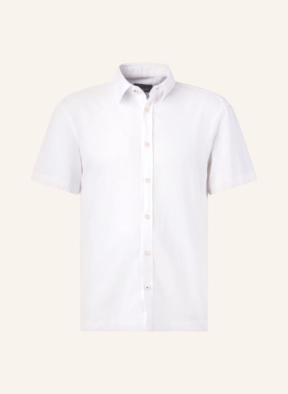 JOOP! JEANS Short sleeve shirt HARIS comfort fit with linen WHITE